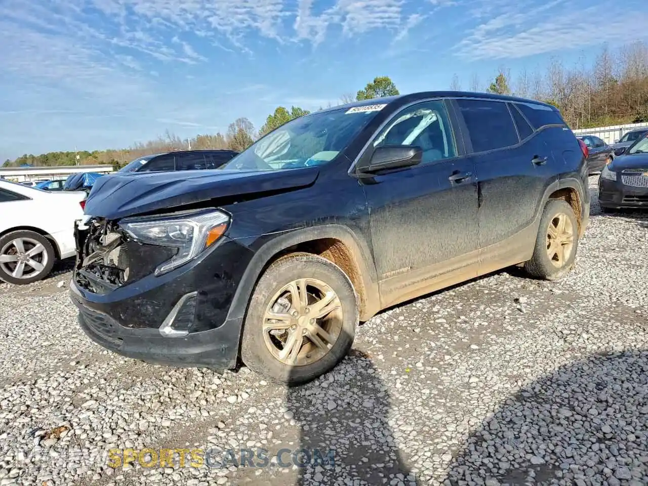 1 Photograph of a damaged car 3GKALMEVXML395065 GMC TERRAIN 2021