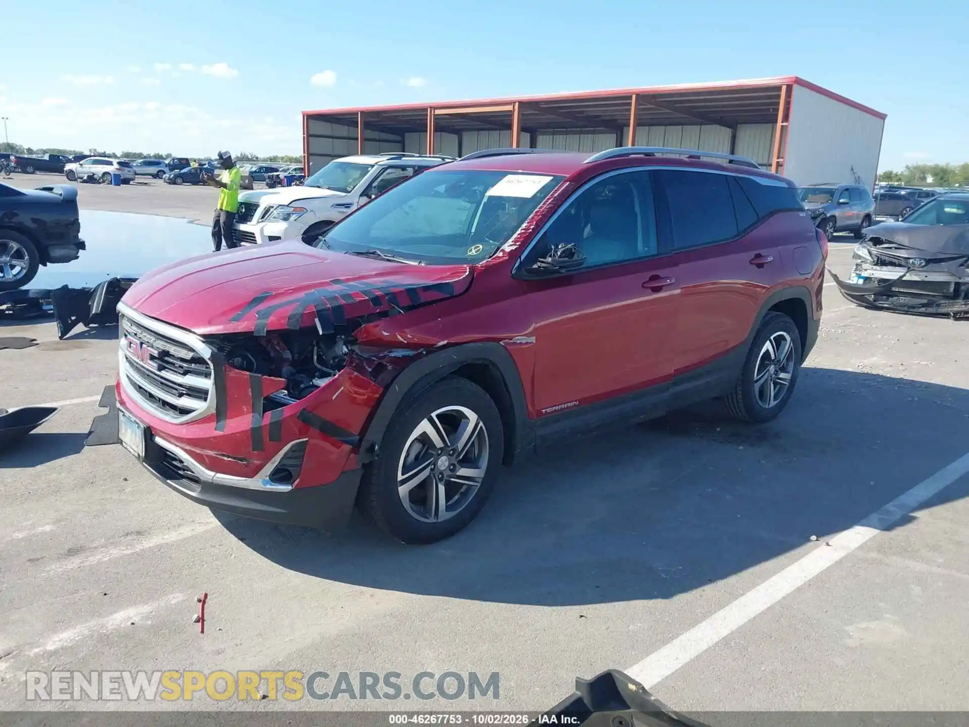 2 Photograph of a damaged car 3GKALPEV3ML328647 GMC TERRAIN 2021