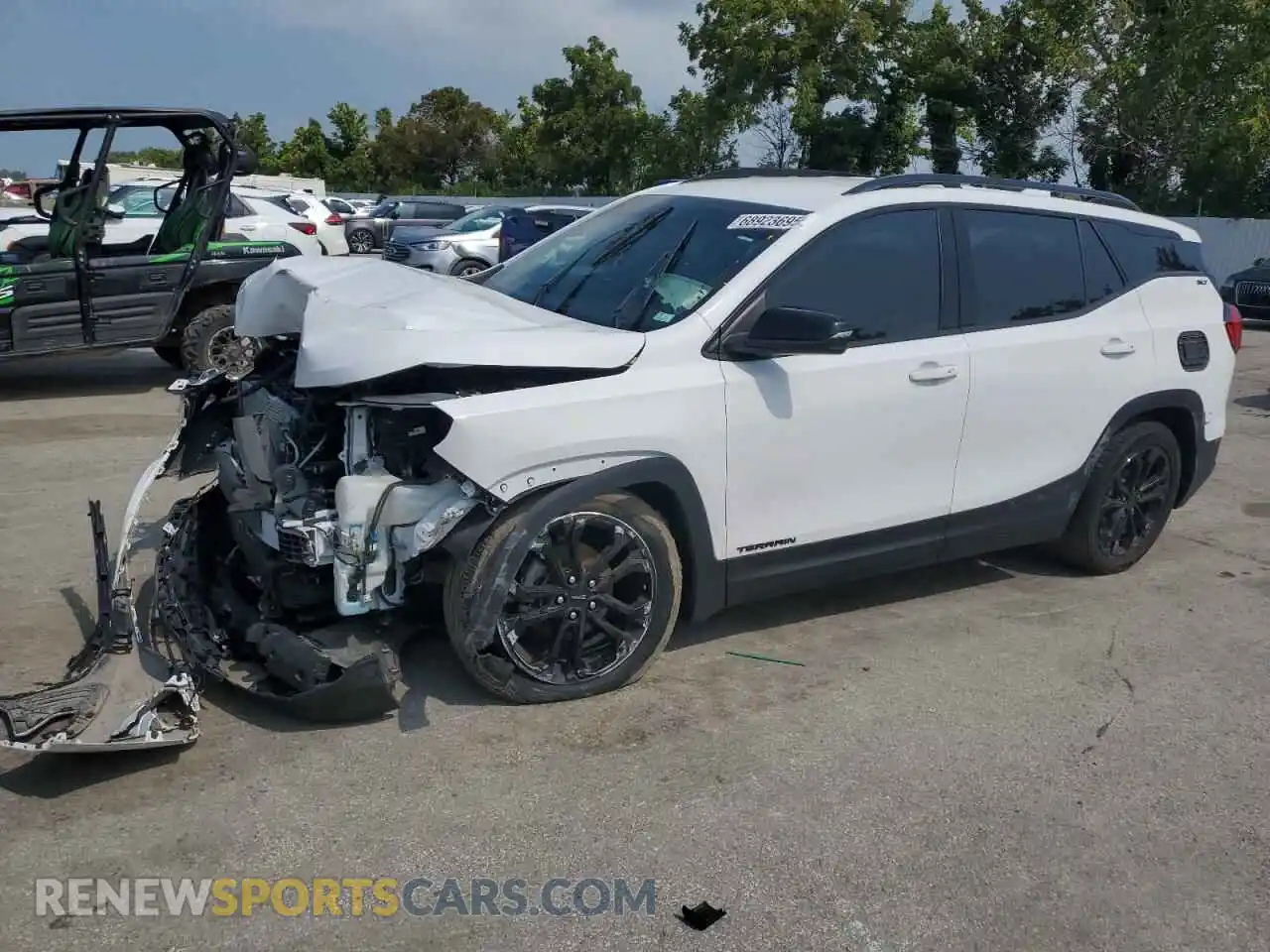 1 Photograph of a damaged car 3GKALPEVXML346871 GMC TERRAIN 2021