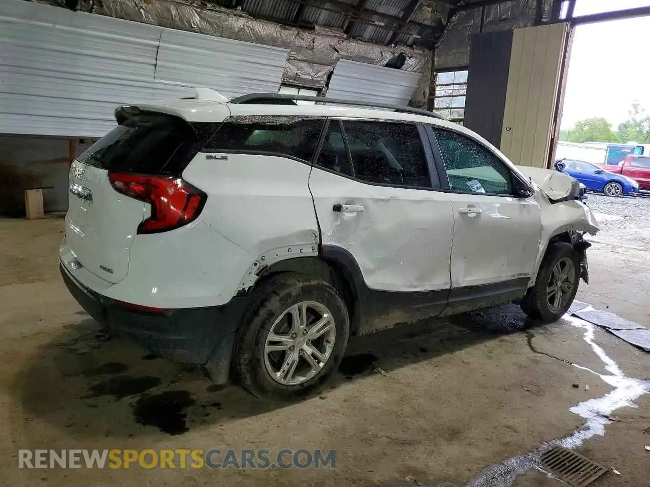 3 fotografías del automóvil dañado 3GKALTEV0ML333846 GMC TERRAIN 2021