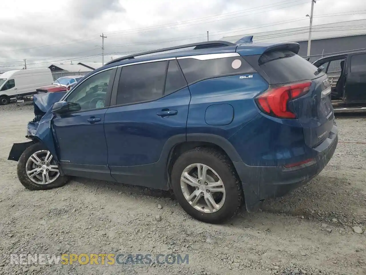 2 fotografías del automóvil dañado 3GKALTEV7ML335464 GMC TERRAIN 2021