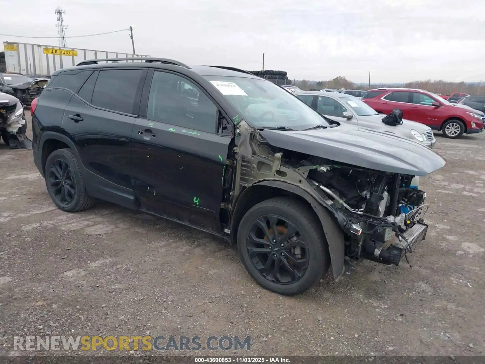 1 Photograph of a damaged car 3GKALTEVXML387753 GMC TERRAIN 2021