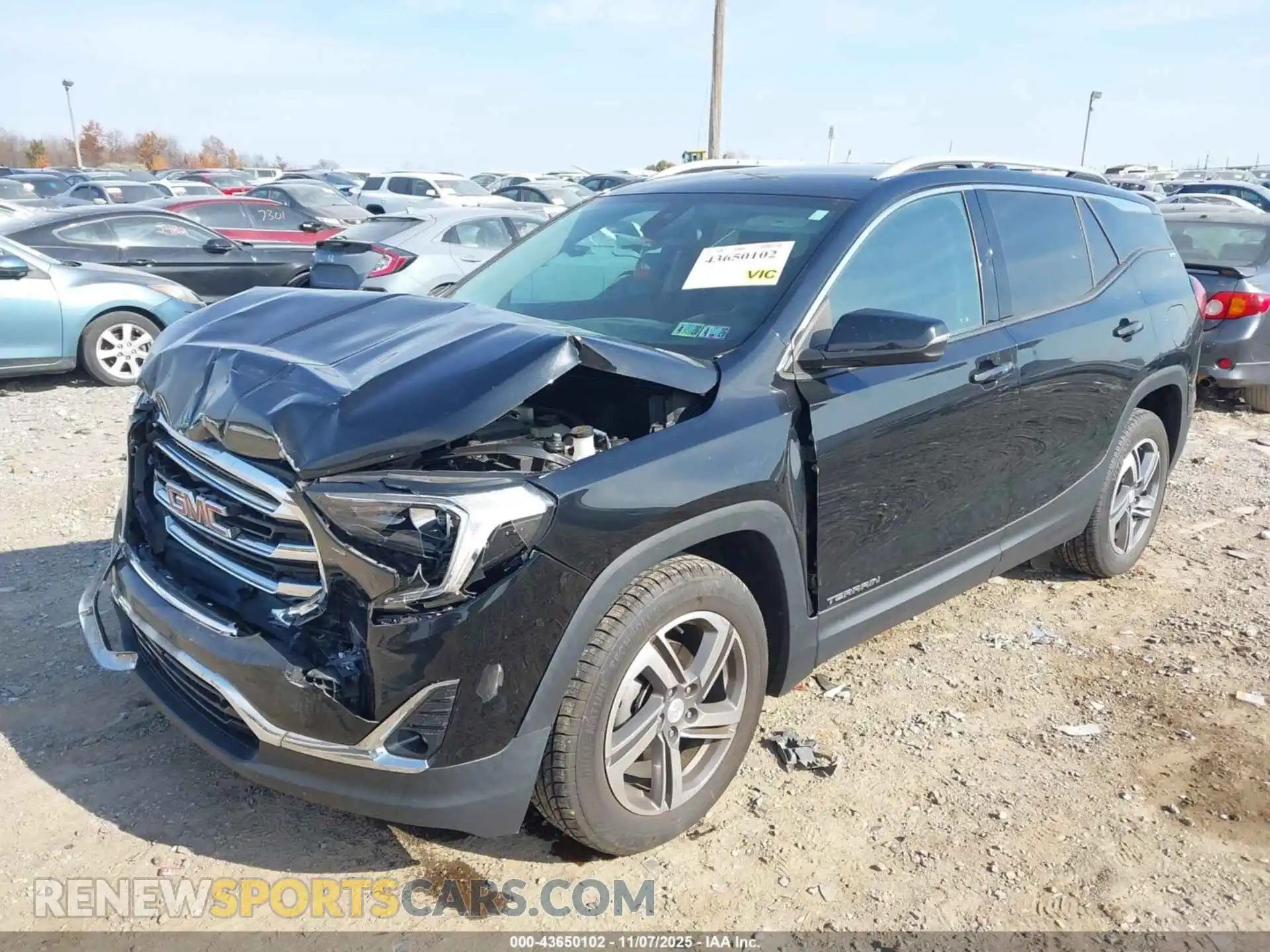 2 Photograph of a damaged car 3GKALVEV1ML302813 GMC TERRAIN 2021