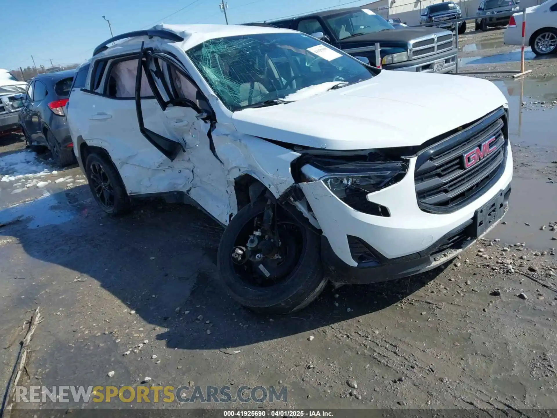 1 Photograph of a damaged car 3GKALVEV3ML368988 GMC TERRAIN 2021