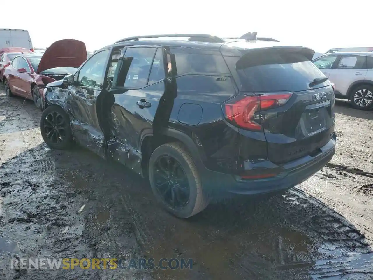 2 Photograph of a damaged car 3GKALVEV8ML360675 GMC TERRAIN 2021