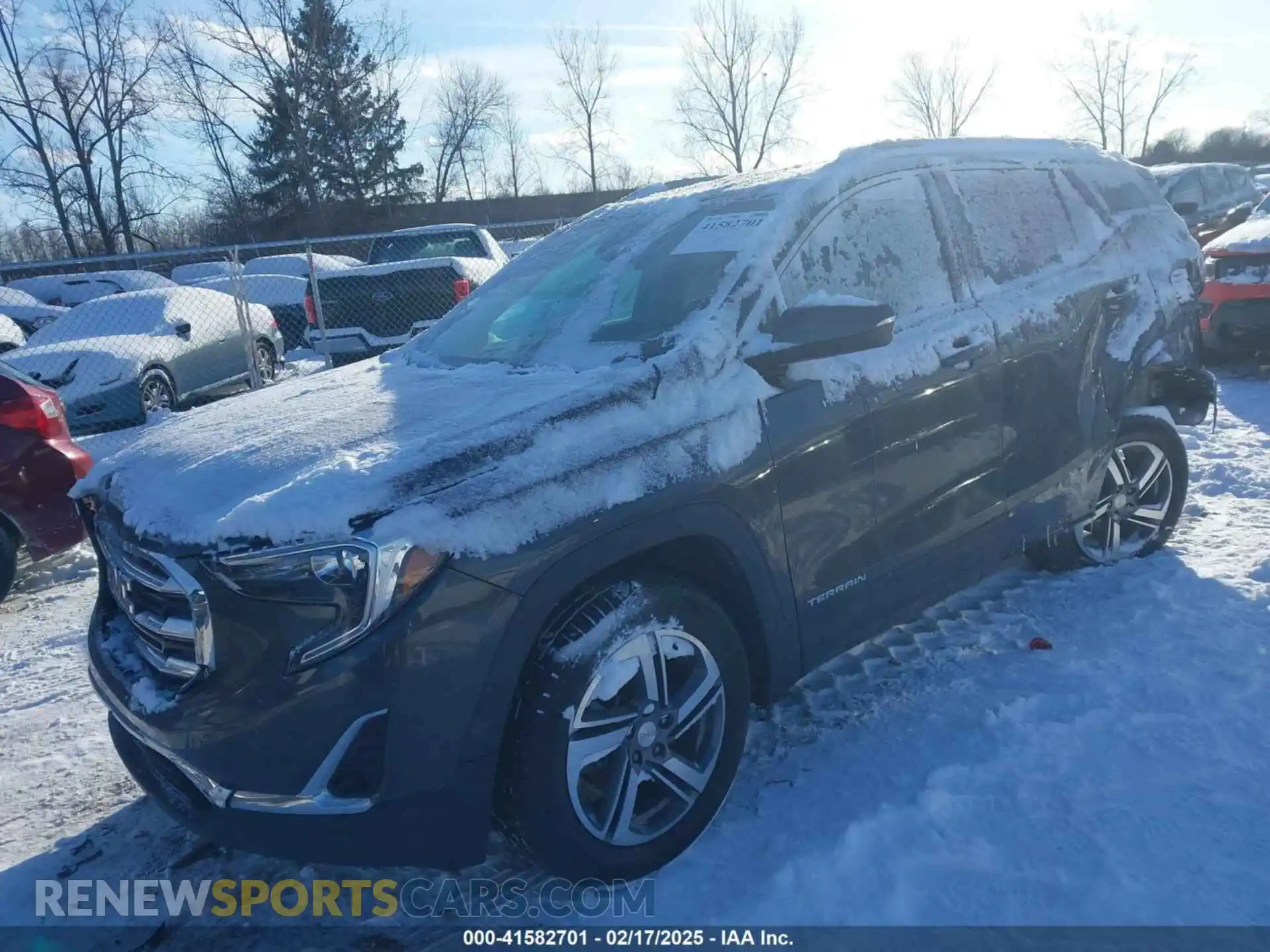 2 fotografías del automóvil dañado 3GKALVEV8ML374592 GMC TERRAIN 2021
