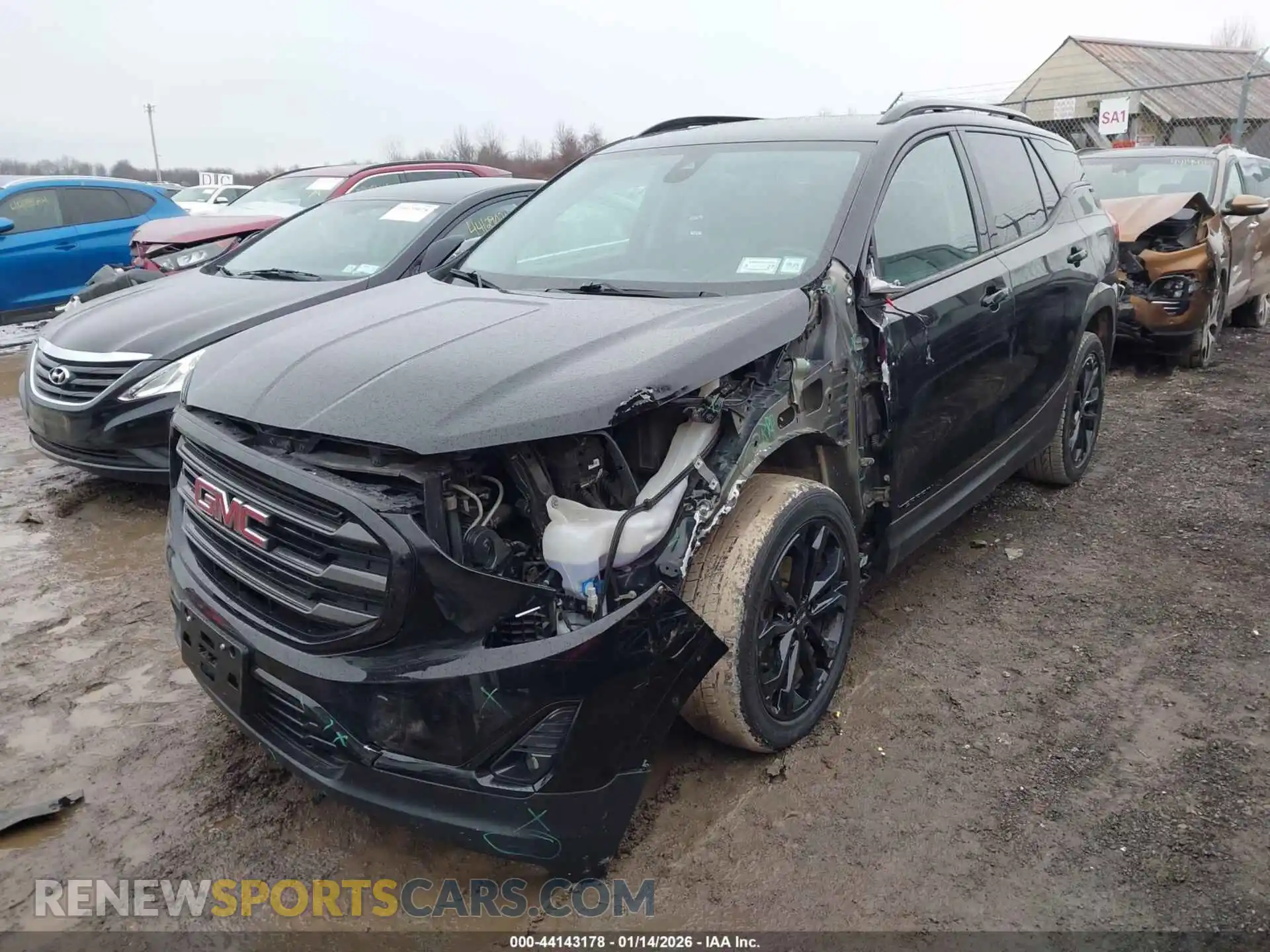 2 Photograph of a damaged car 3GKALVEV9ML325966 GMC TERRAIN 2021
