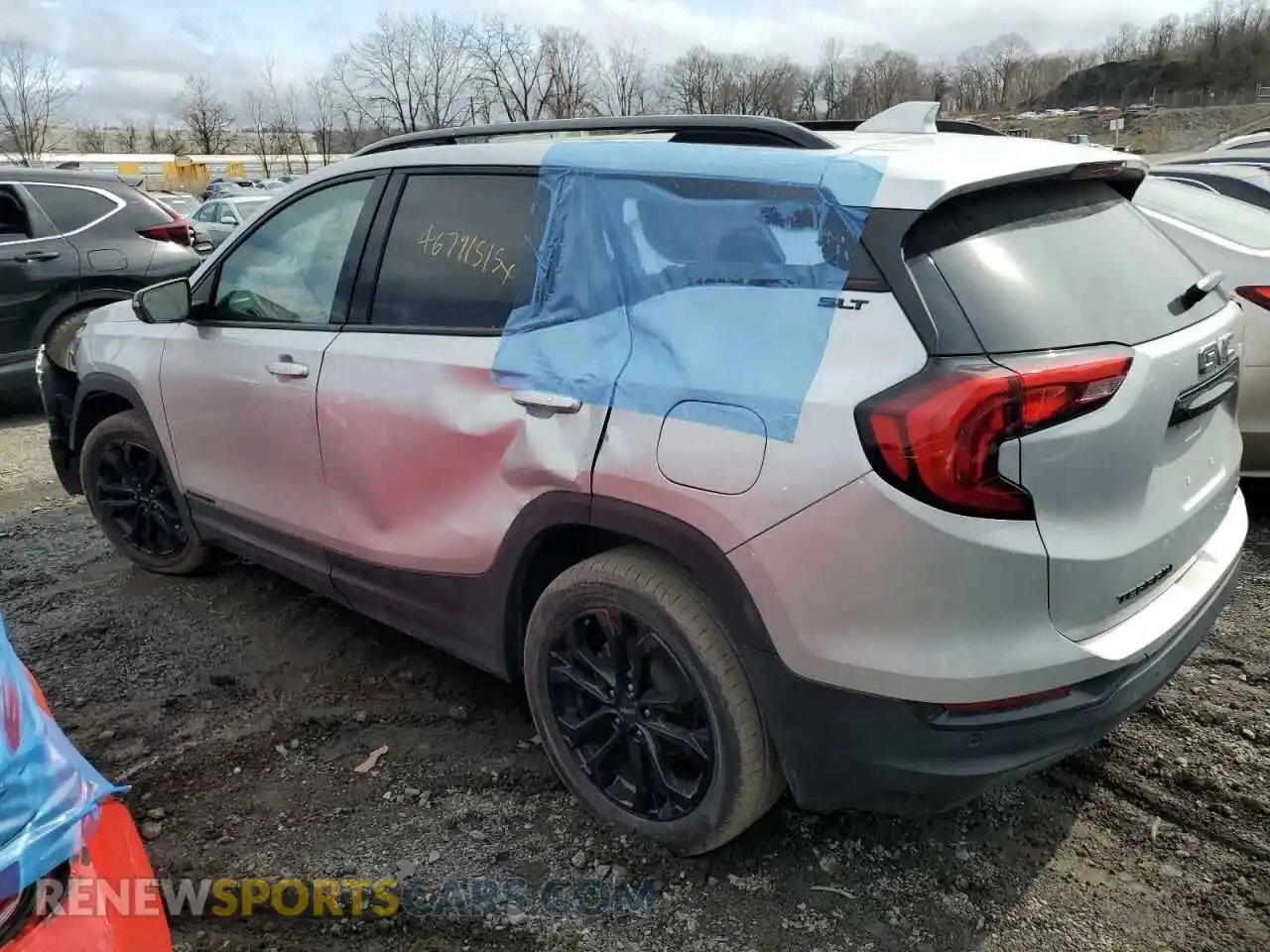 2 Photograph of a damaged car 3GKALVEVXML356823 GMC TERRAIN 2021