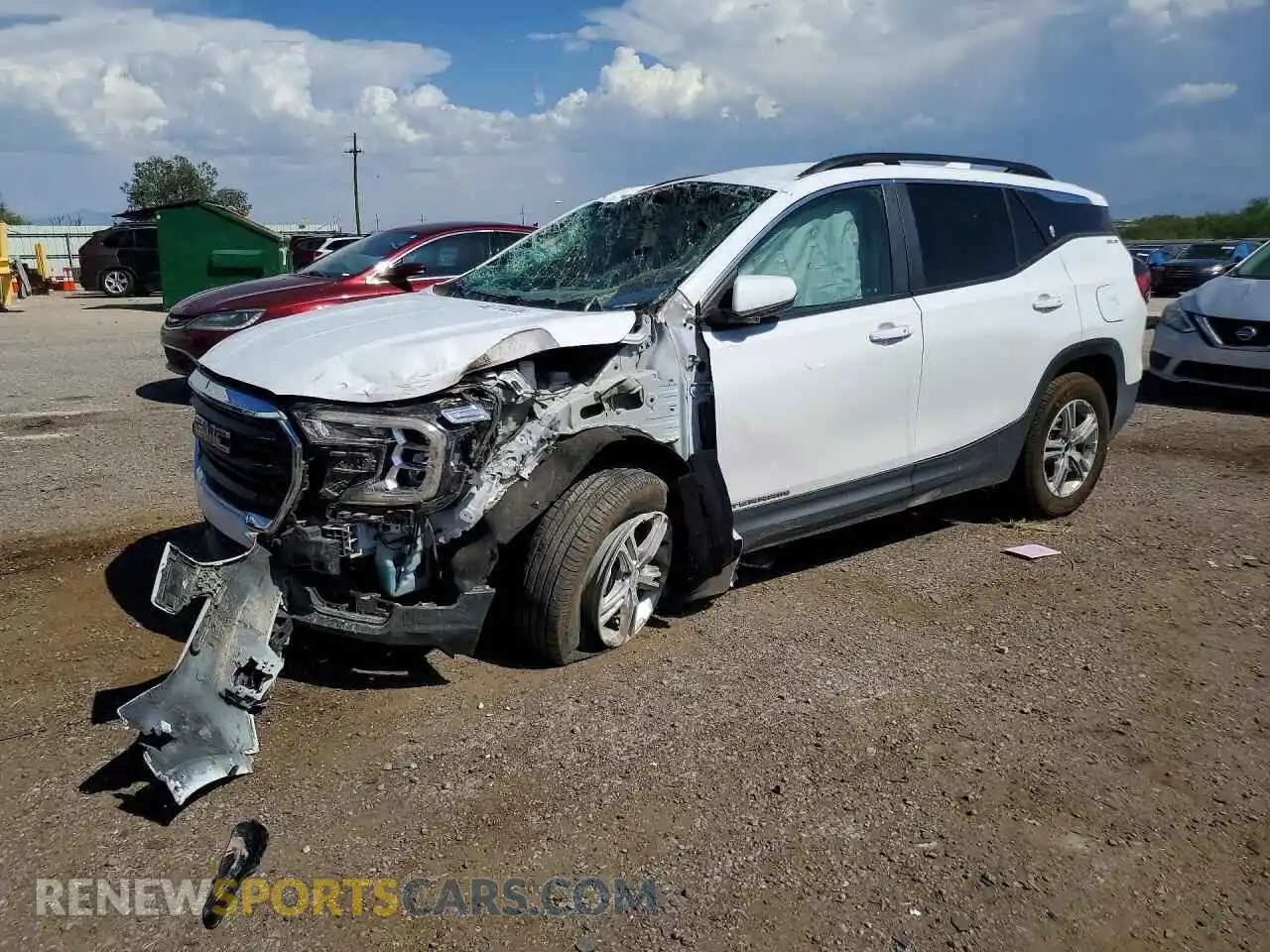 1 Photograph of a damaged car 3GKALMEV0NL121391 GMC TERRAIN 2022