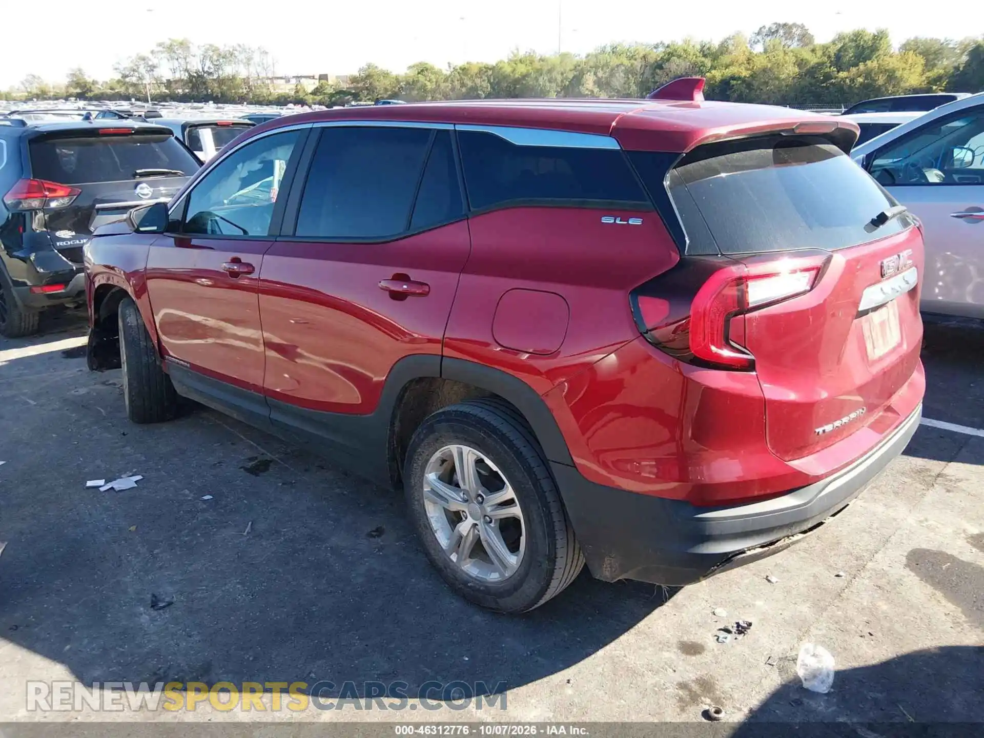 3 Photograph of a damaged car 3GKALMEV1NL124736 GMC TERRAIN 2022