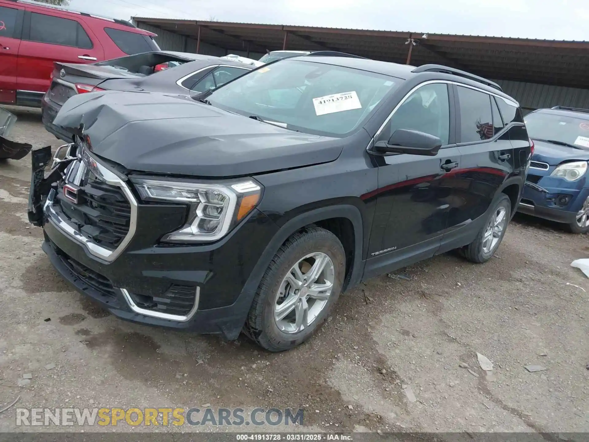 2 Photograph of a damaged car 3GKALMEV1NL166310 GMC TERRAIN 2022