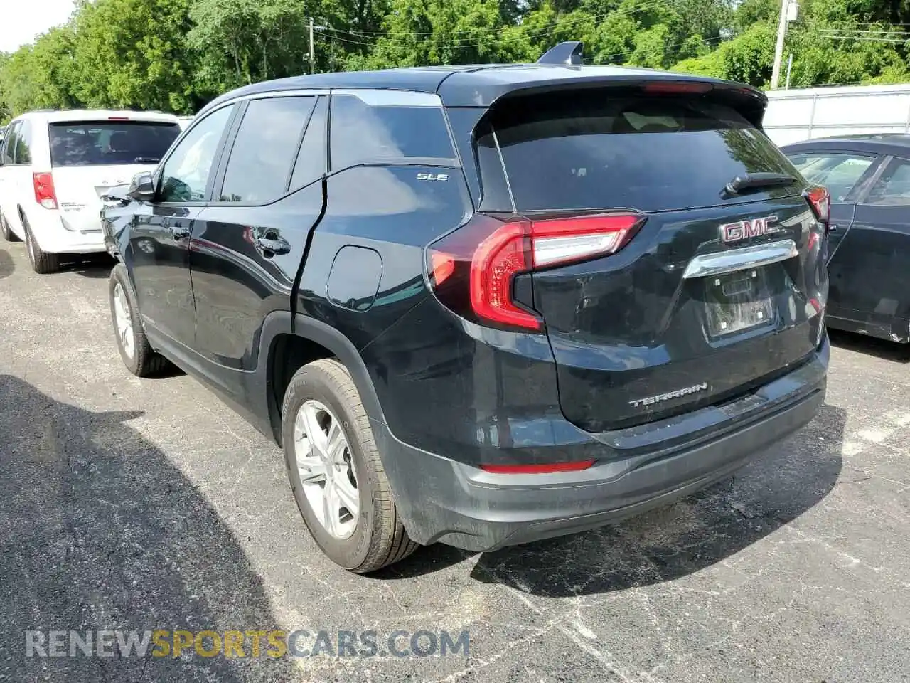 3 Photograph of a damaged car 3GKALMEV4NL143734 GMC TERRAIN 2022