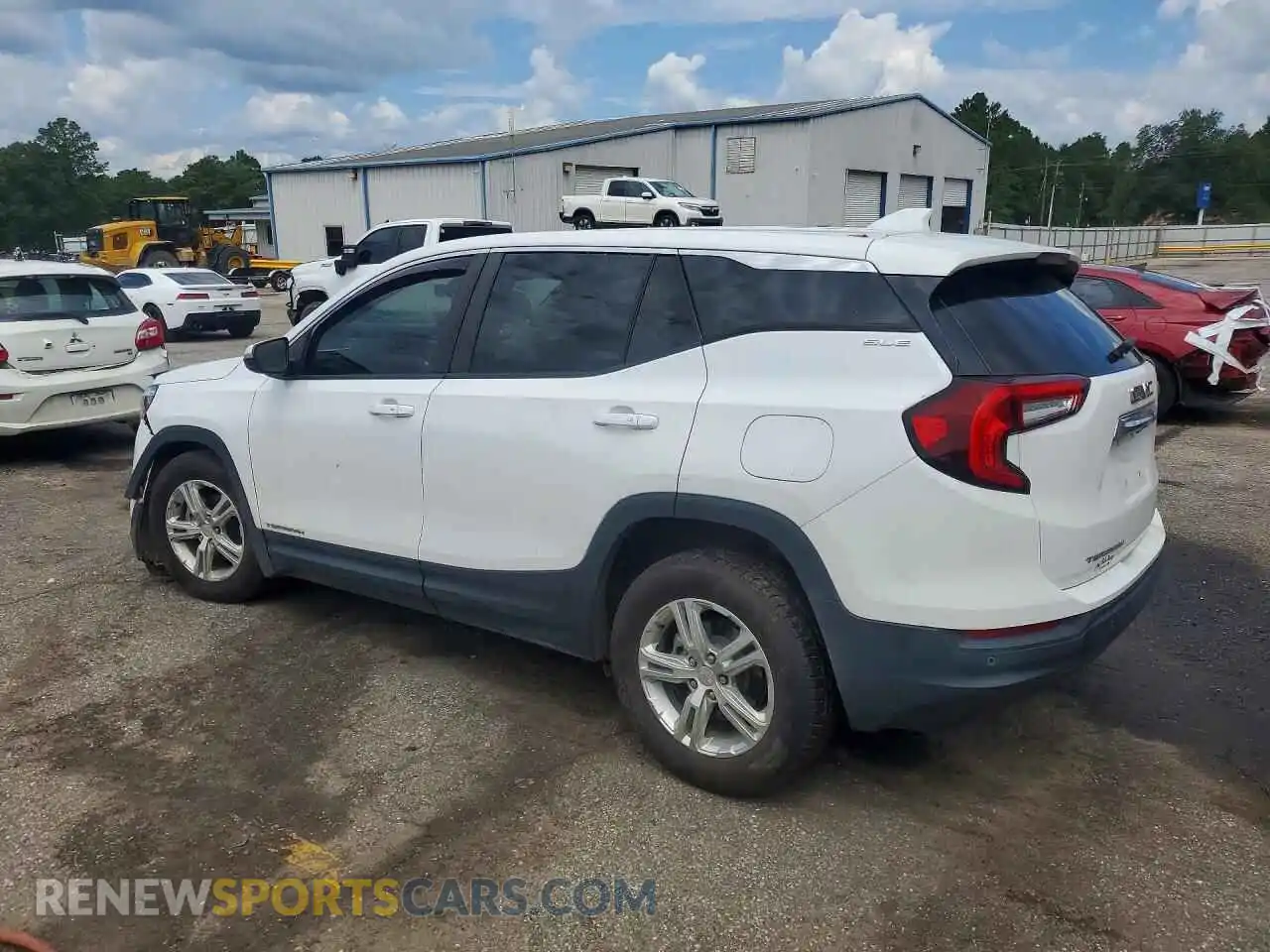 2 fotografías del automóvil dañado 3GKALMEV5NL196278 GMC TERRAIN 2022