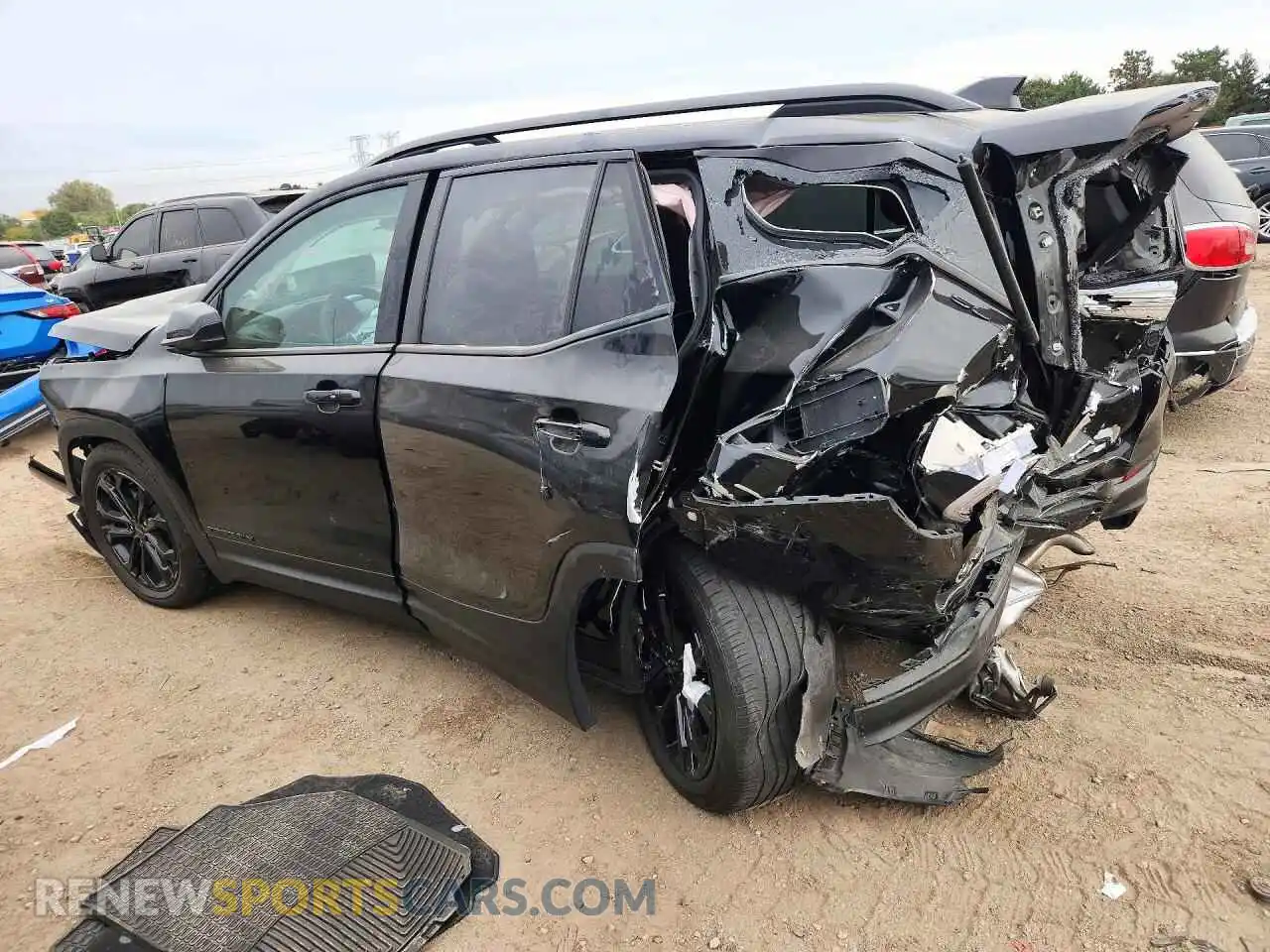 2 fotografías del automóvil dañado 3GKALMEV5NL197236 GMC TERRAIN 2022