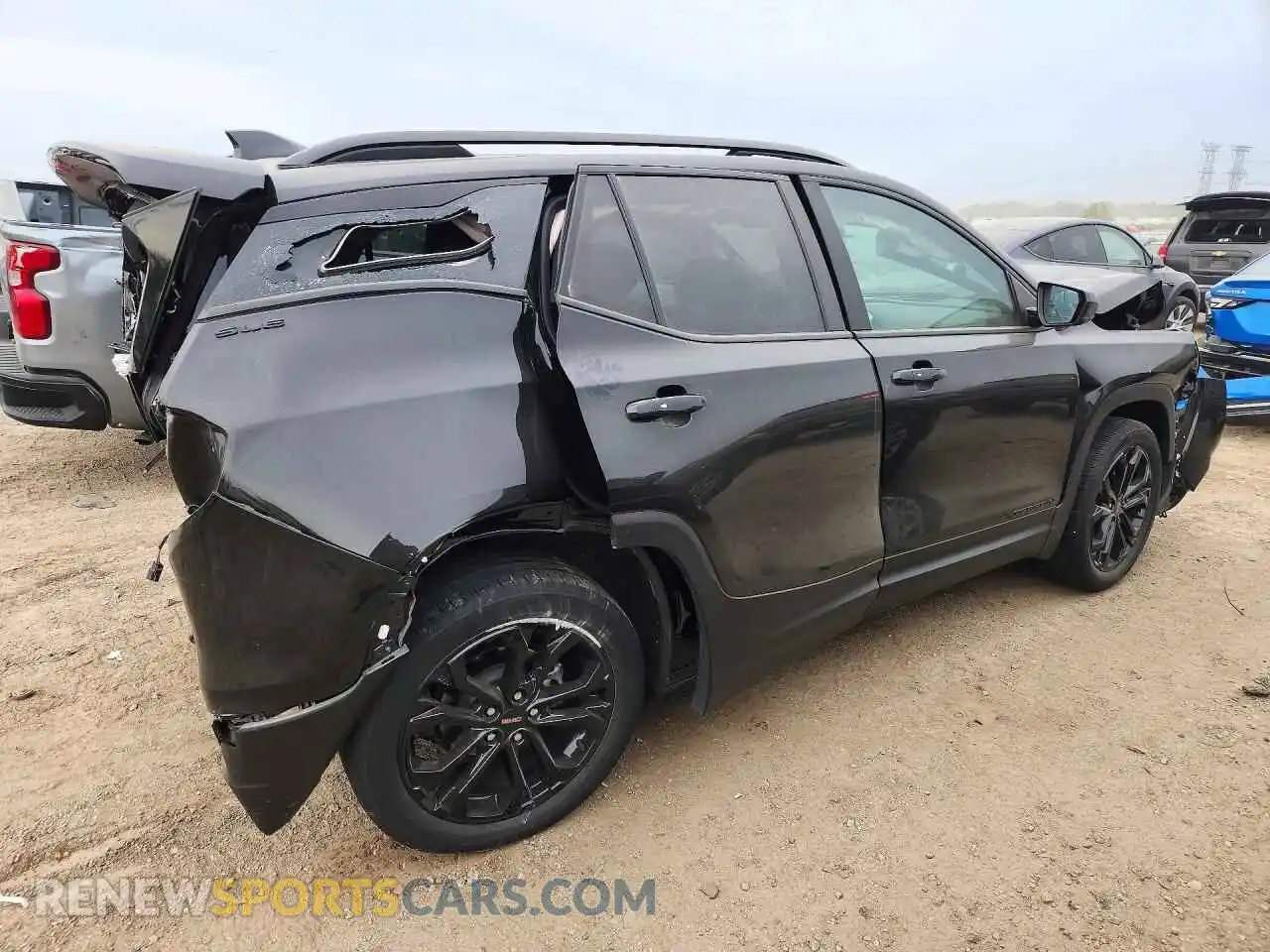 3 fotografías del automóvil dañado 3GKALMEV5NL197236 GMC TERRAIN 2022