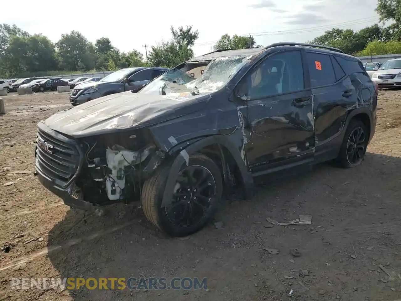 1 Photograph of a damaged car 3GKALMEV6NL182695 GMC TERRAIN 2022