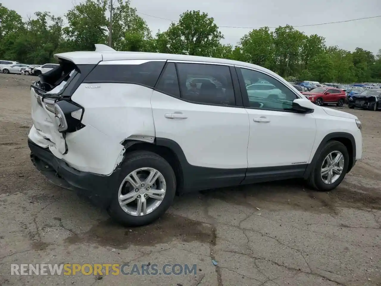3 Photograph of a damaged car 3GKALMEV6NL295689 GMC TERRAIN 2022