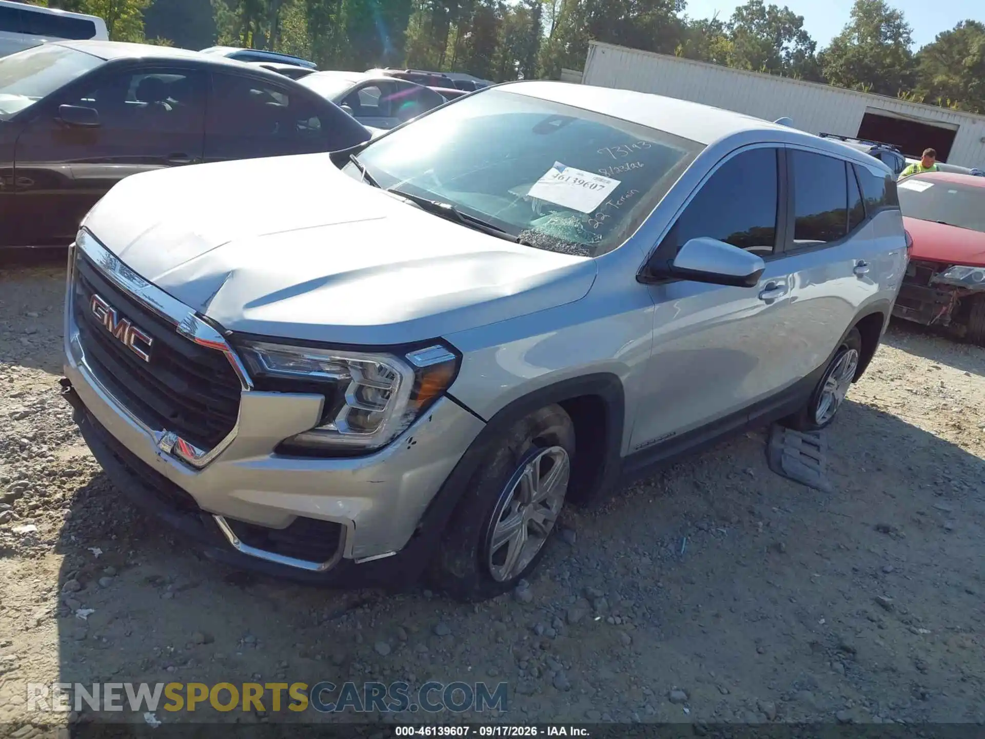 2 fotografías del automóvil dañado 3GKALMEV7NL116706 GMC TERRAIN 2022
