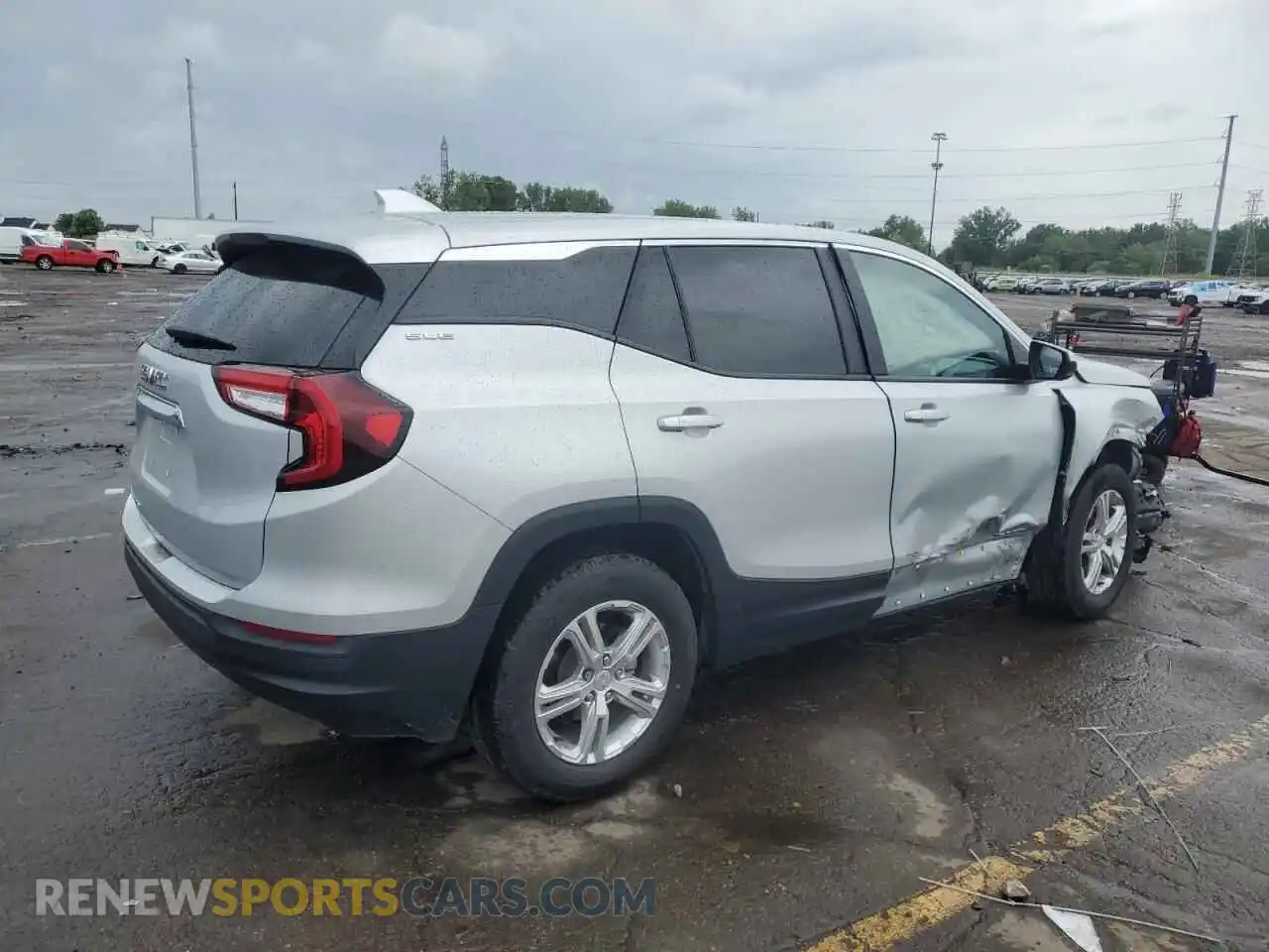 3 Photograph of a damaged car 3GKALMEV7NL206938 GMC TERRAIN 2022