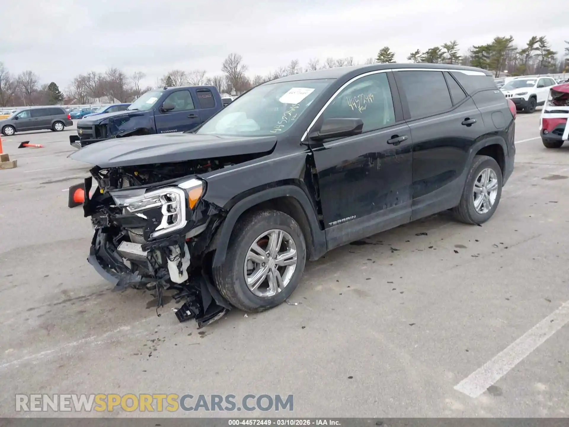 2 Photograph of a damaged car 3GKALMEV7NL300821 GMC TERRAIN 2022