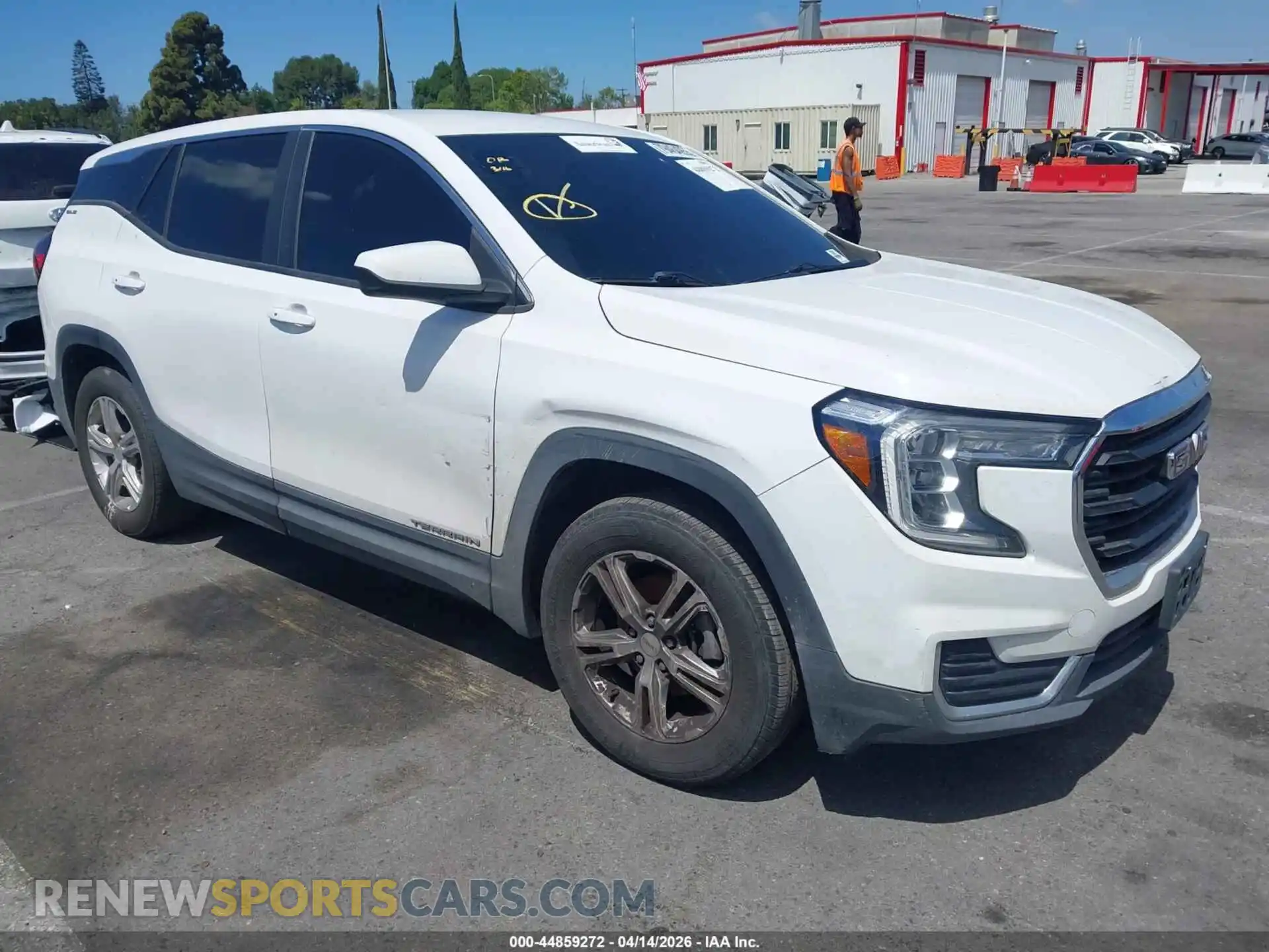 1 Photograph of a damaged car 3GKALMEV8NL208889 GMC TERRAIN 2022