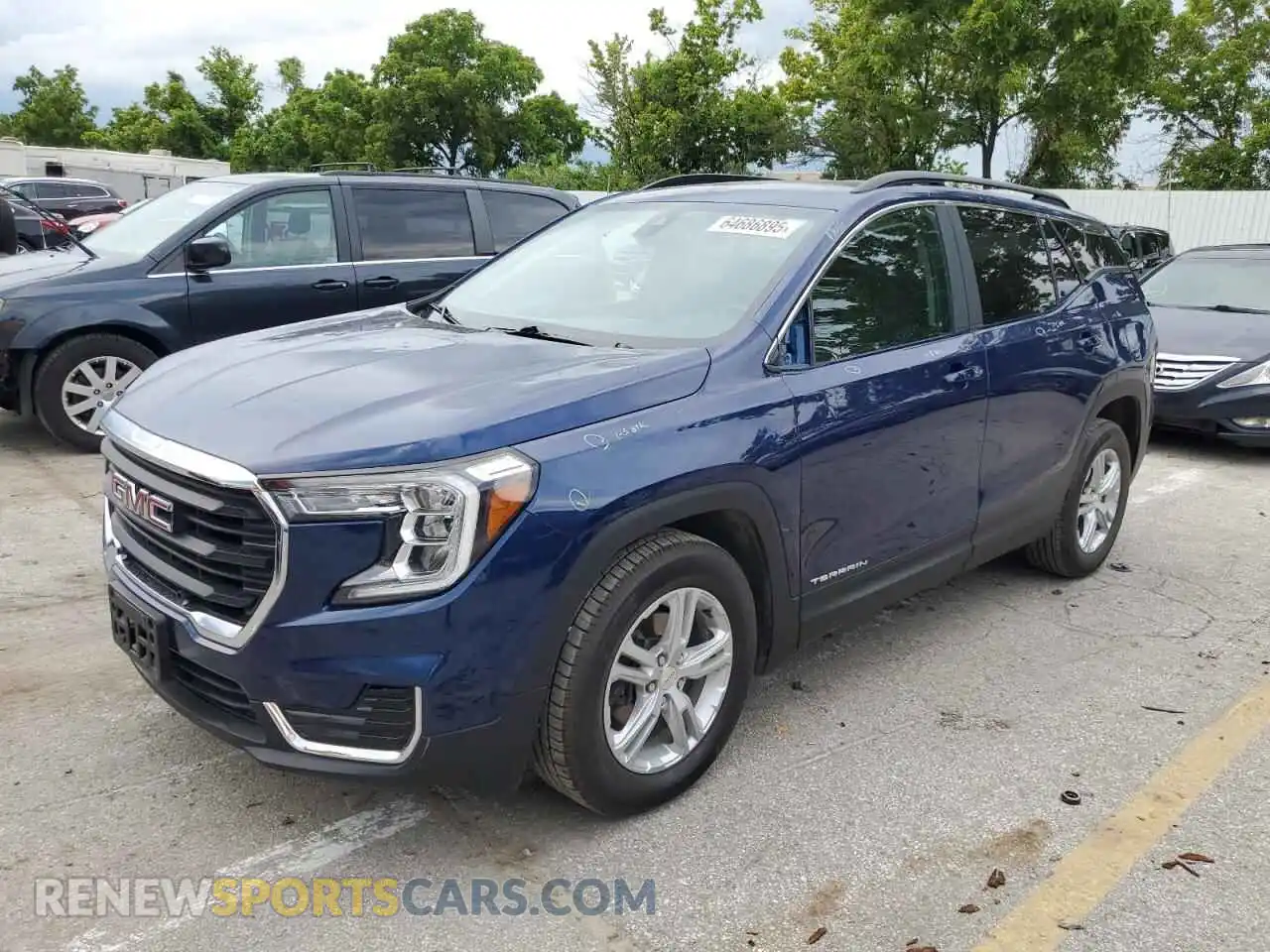 1 Photograph of a damaged car 3GKALMEV8NL264038 GMC TERRAIN 2022