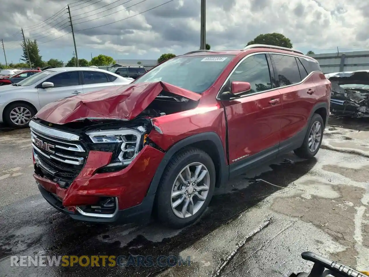 1 Photograph of a damaged car 3GKALPEV7NL163610 GMC TERRAIN 2022