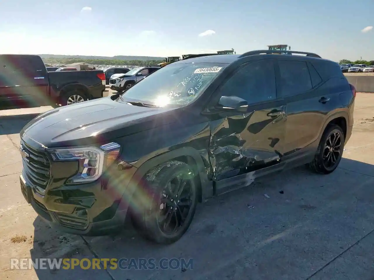 1 Photograph of a damaged car 3GKALPEV8NL292374 GMC TERRAIN 2022