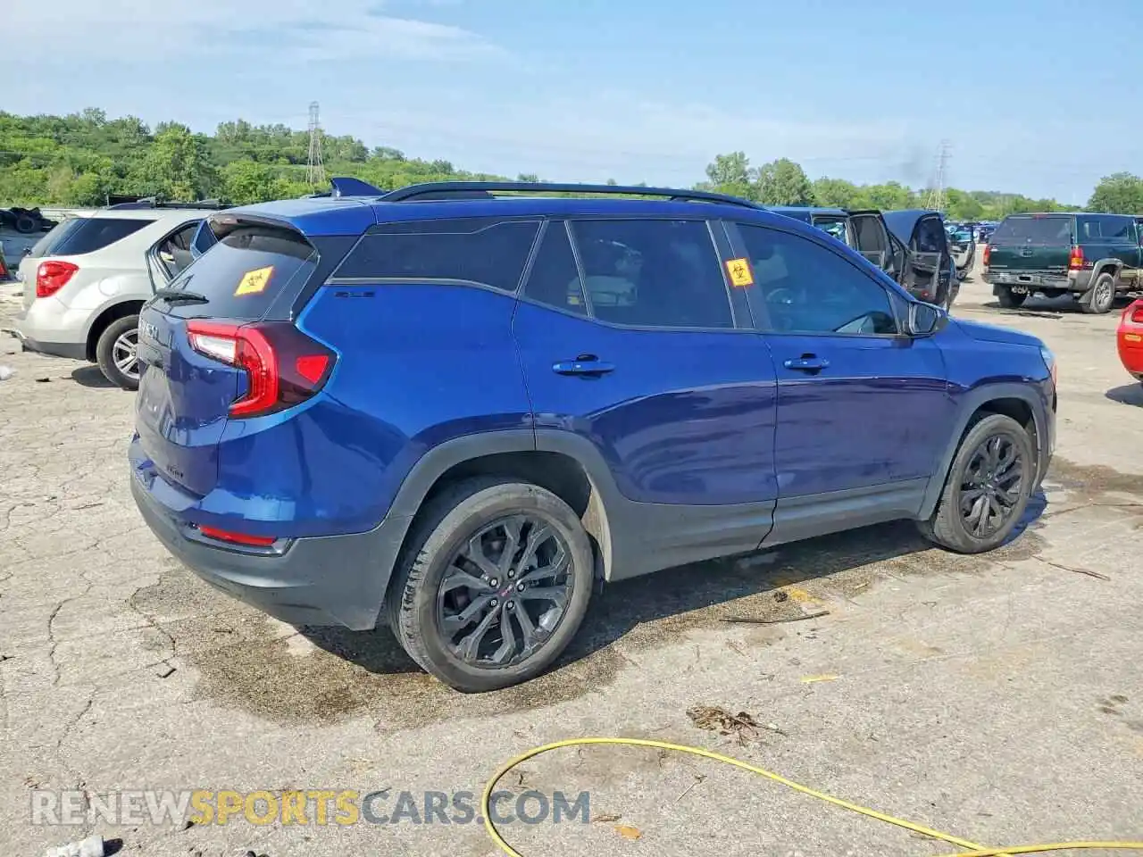 3 Photograph of a damaged car 3GKALTEV8NL180165 GMC TERRAIN 2022