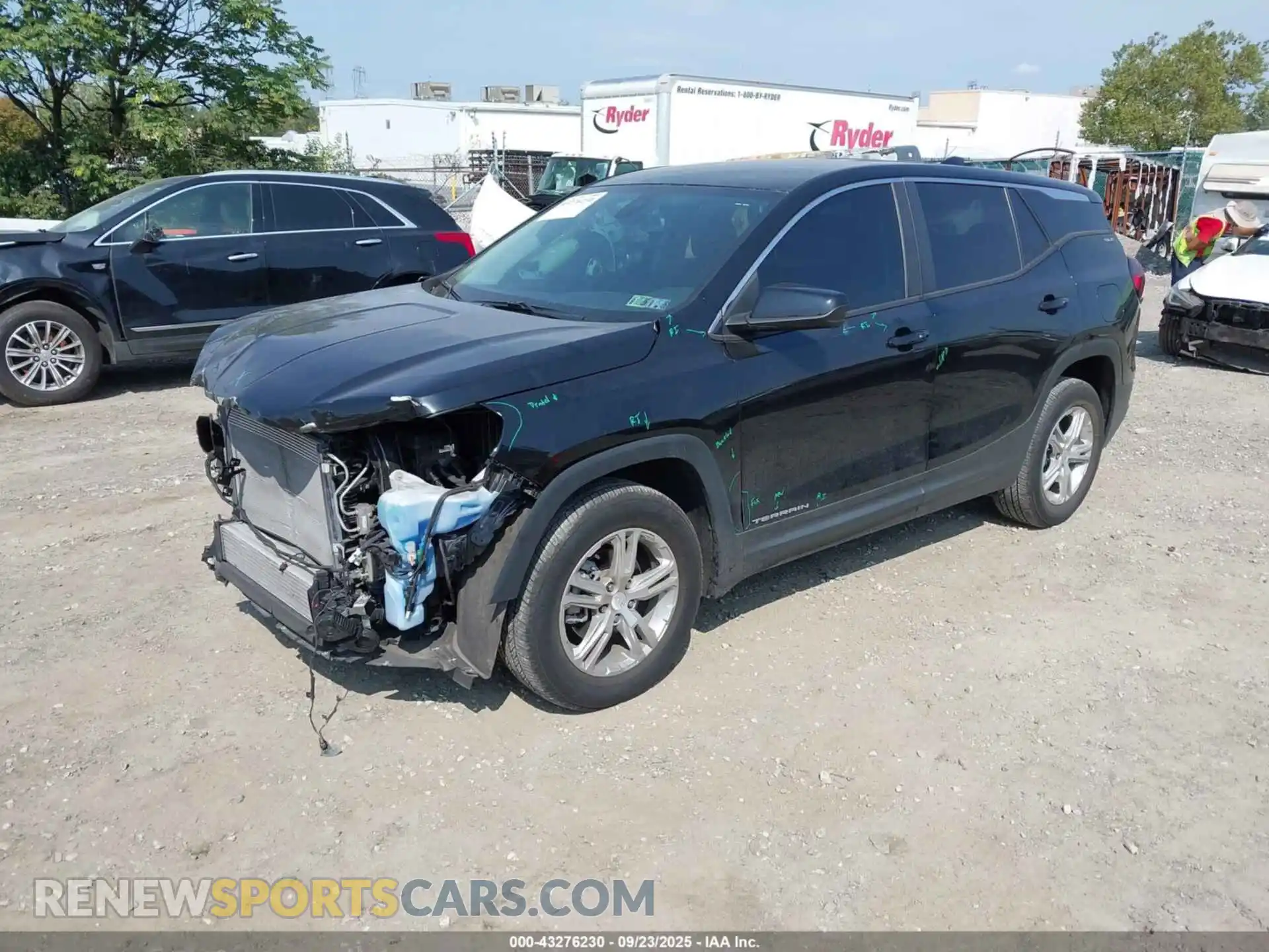 2 Photograph of a damaged car 3GKALTEV9NL145604 GMC TERRAIN 2022