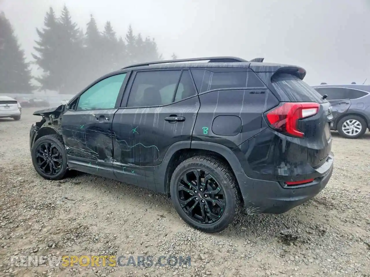 2 Photograph of a damaged car 3GKALTEVXNL216552 GMC TERRAIN 2022