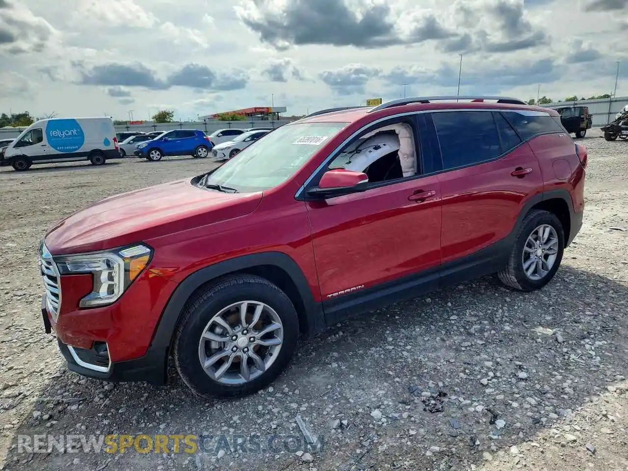 1 Photograph of a damaged car 3GKALVEV8NL100777 GMC TERRAIN 2022
