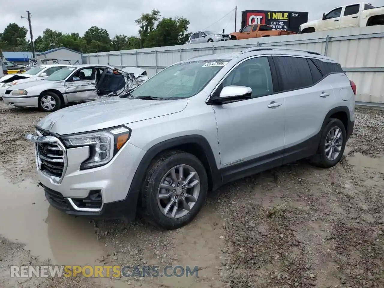 1 Photograph of a damaged car 3GKALVEV8NL169713 GMC TERRAIN 2022