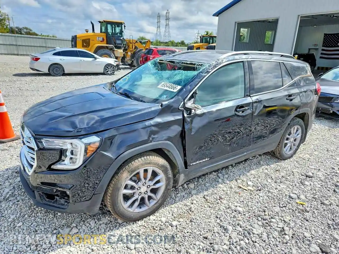 1 Photograph of a damaged car 3GKALVEV9NL111450 GMC TERRAIN 2022