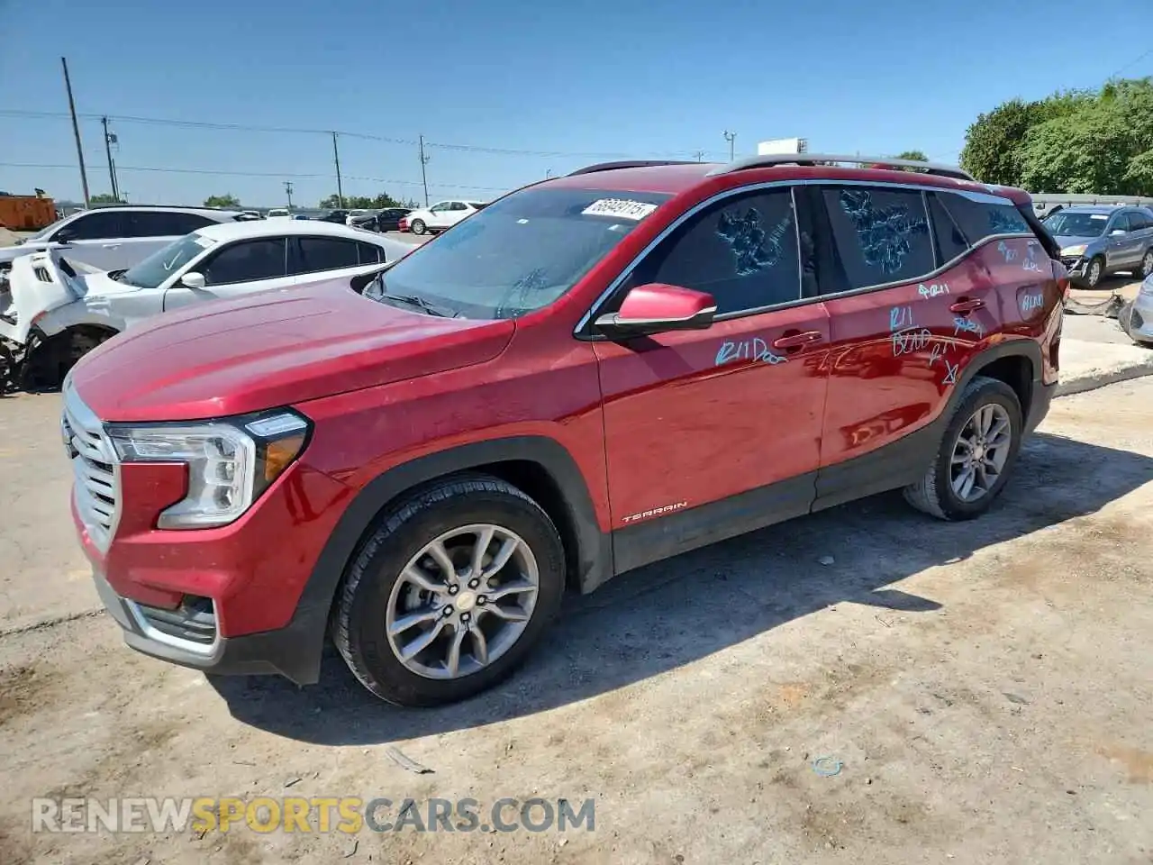 1 Photograph of a damaged car 3GKALVEV9NL208633 GMC TERRAIN 2022