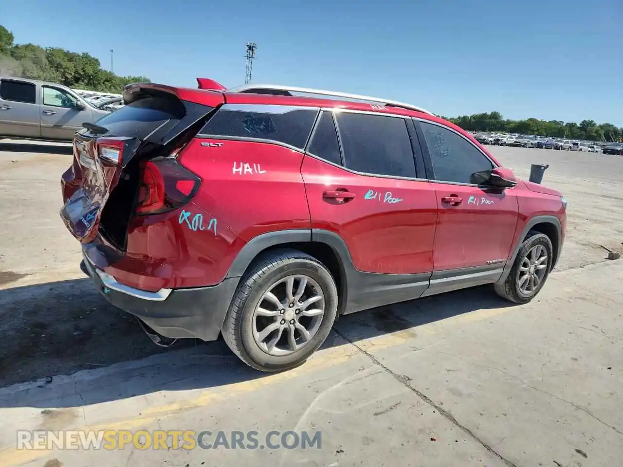 3 Photograph of a damaged car 3GKALVEV9NL208633 GMC TERRAIN 2022