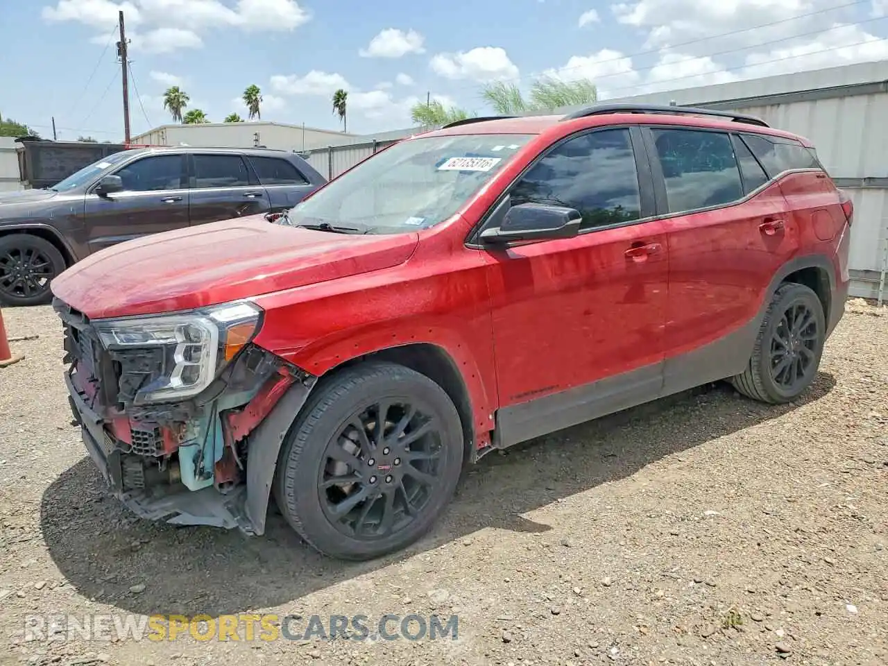 1 Photograph of a damaged car 3GKALMEG8PL217662 GMC TERRAIN 2023