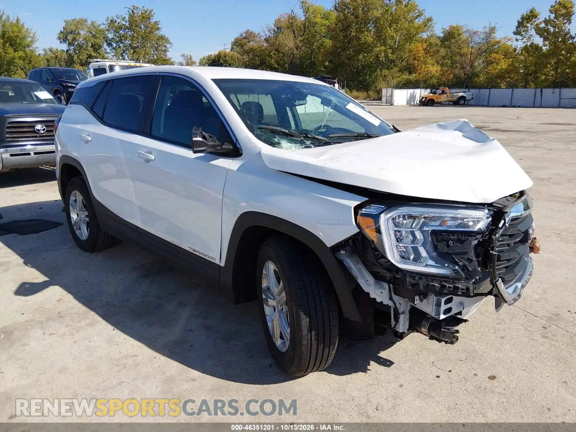 1 Photograph of a damaged car 3GKALMEG1RL383153 GMC TERRAIN 2024