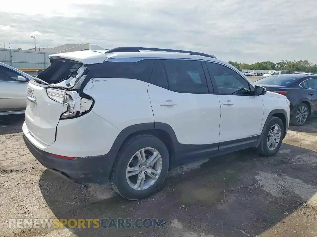 3 fotografías del automóvil dañado 3GKALMEG2RL215800 GMC TERRAIN 2024