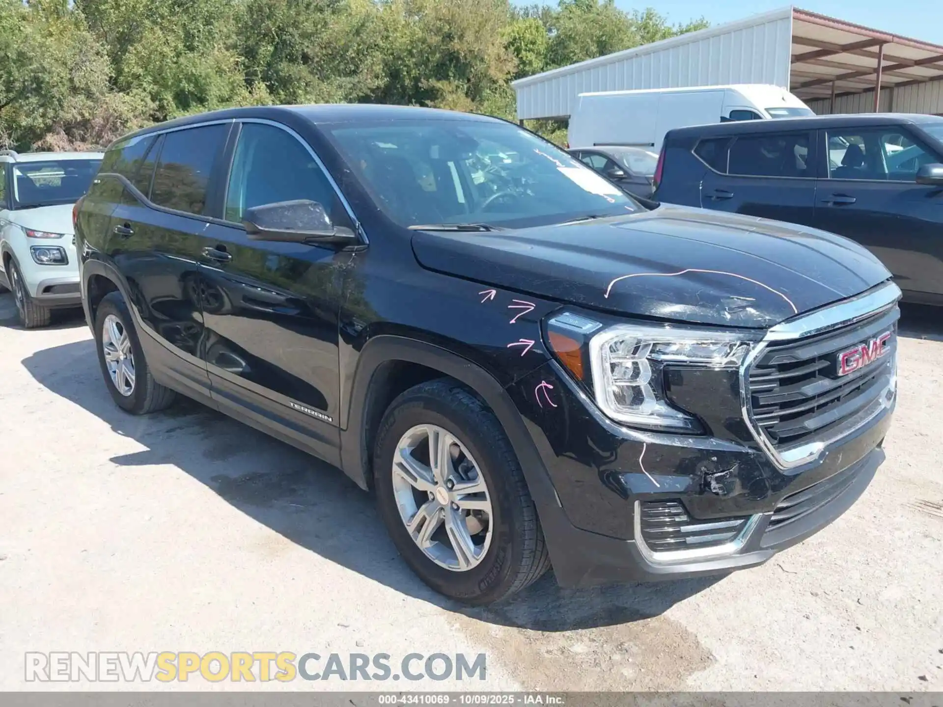 1 Photograph of a damaged car 3GKALMEG3RL353118 GMC TERRAIN 2024