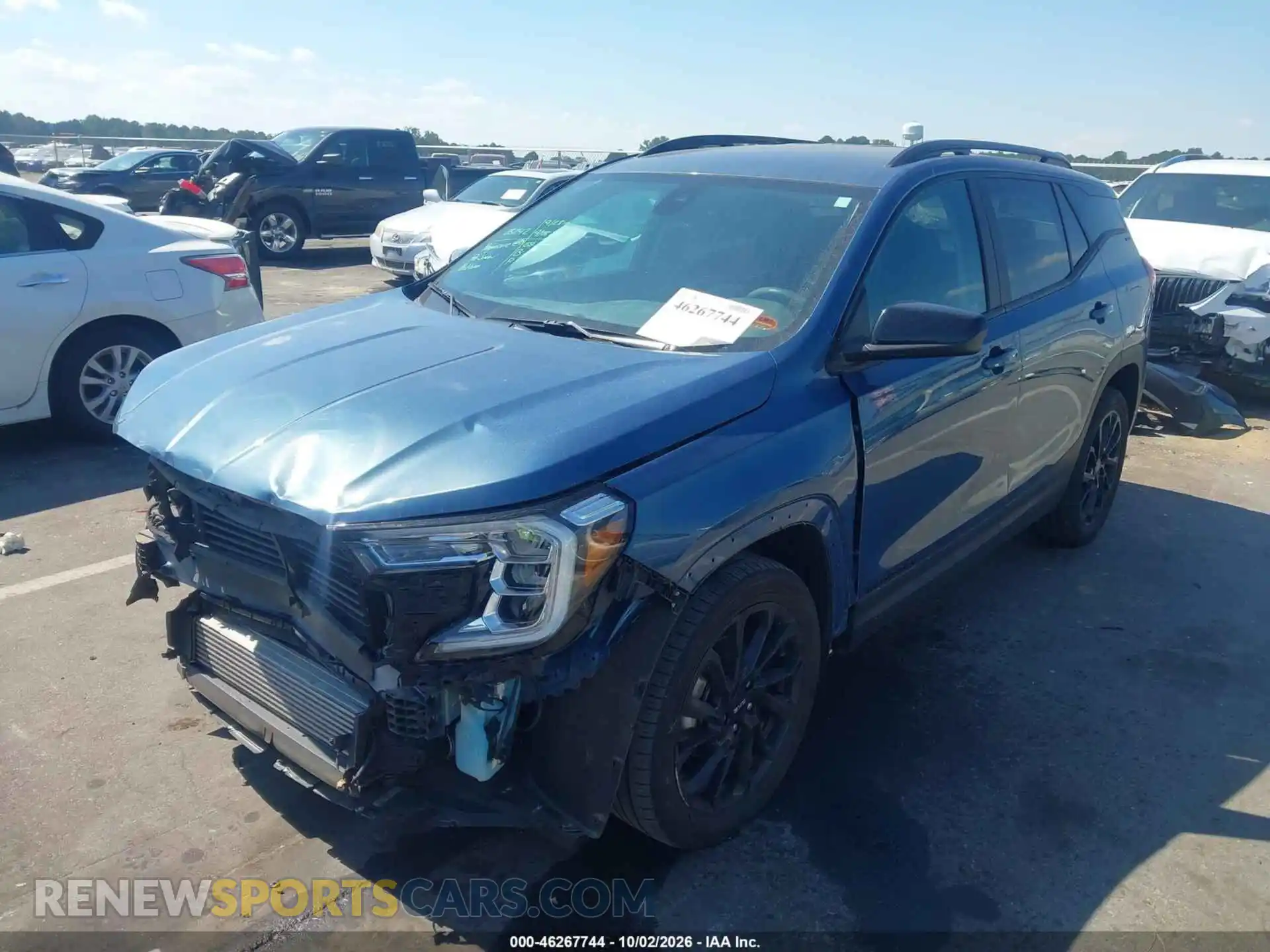 2 fotografías del automóvil dañado 3GKALMEG5RL250444 GMC TERRAIN 2024