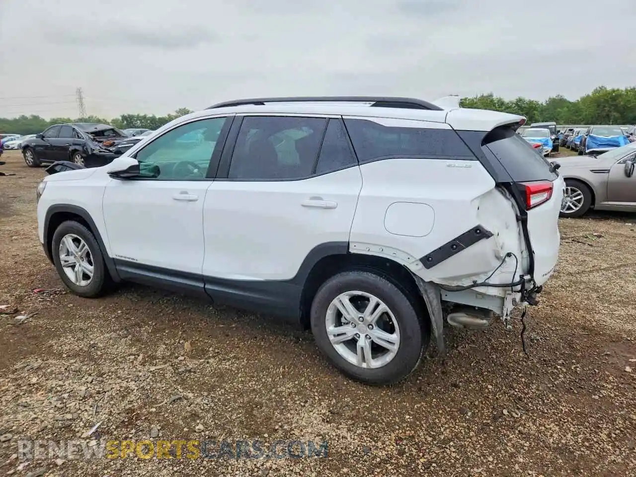 2 fotografías del automóvil dañado 3GKALMEG5RL393796 GMC TERRAIN 2024