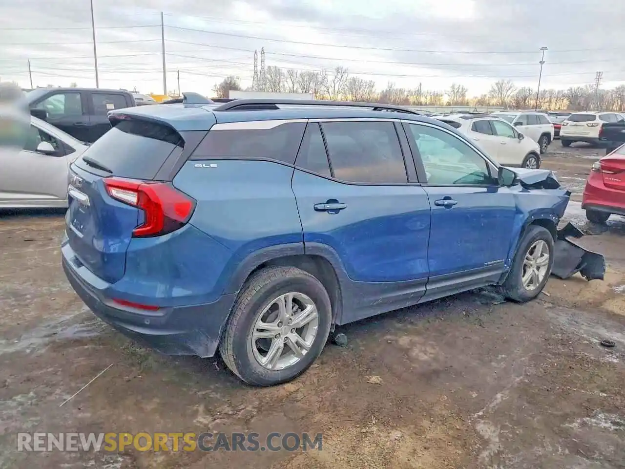 3 Photograph of a damaged car 3GKALMEG8RL118634 GMC TERRAIN 2024