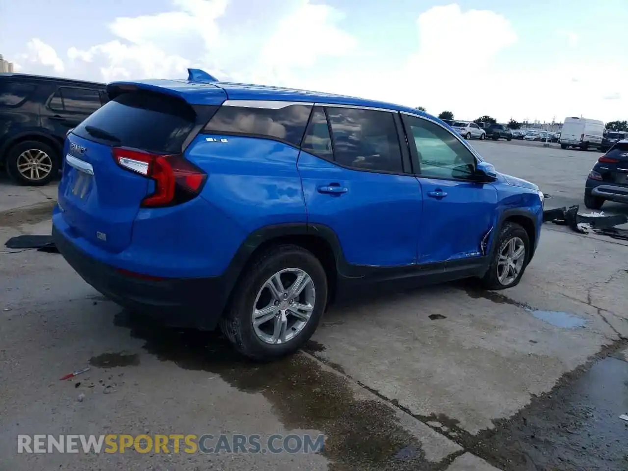 3 fotografías del automóvil dañado 3GKALMEG8RL124255 GMC TERRAIN 2024