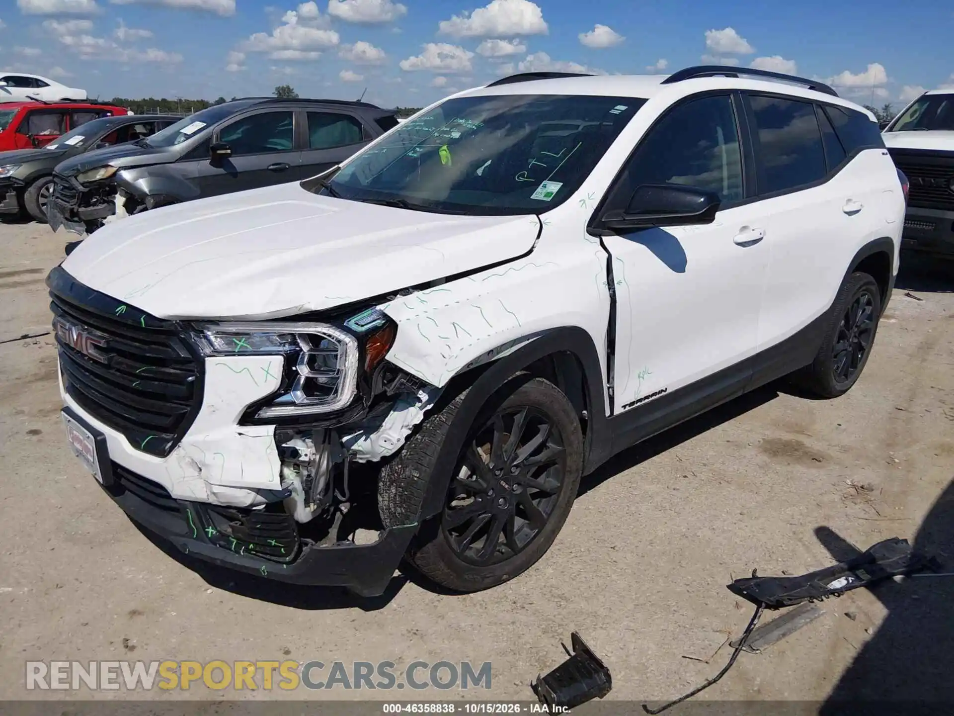 2 fotografías del automóvil dañado 3GKALMEG9RL218094 GMC TERRAIN 2024