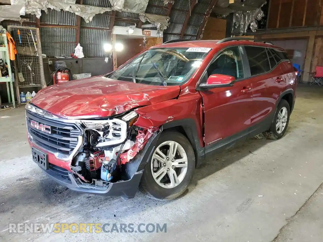 1 Photograph of a damaged car 3GKALTEG8RL377943 GMC TERRAIN 2024