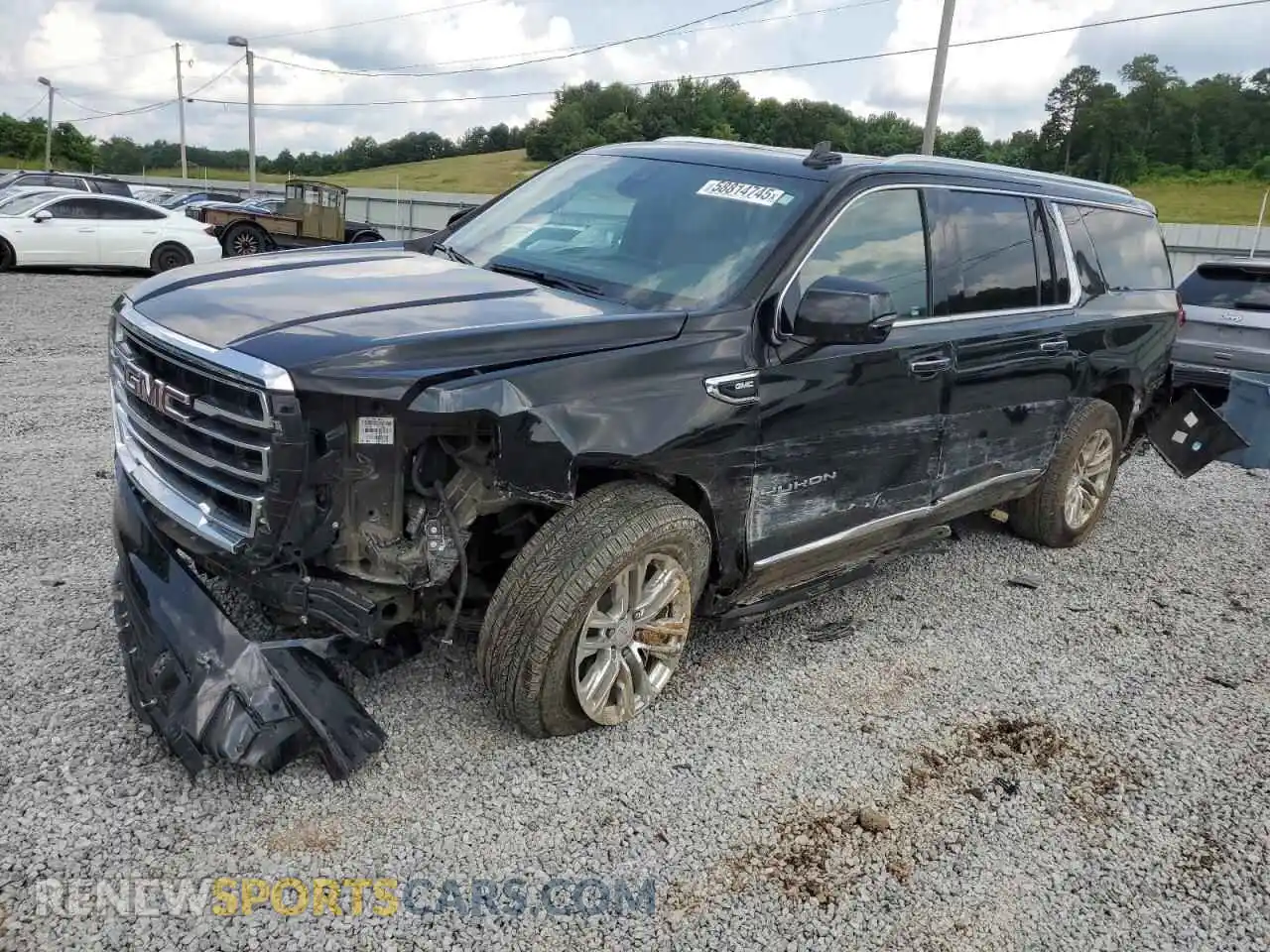 1 Photograph of a damaged car 1GKS1GKD4MR372641 GMC YUKON 2021
