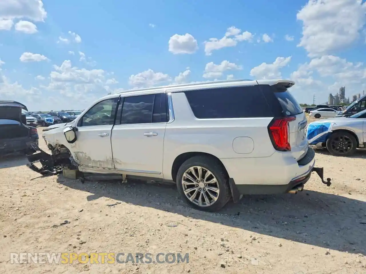 2 Photograph of a damaged car 1GKS1JKL8MR267749 GMC YUKON 2021