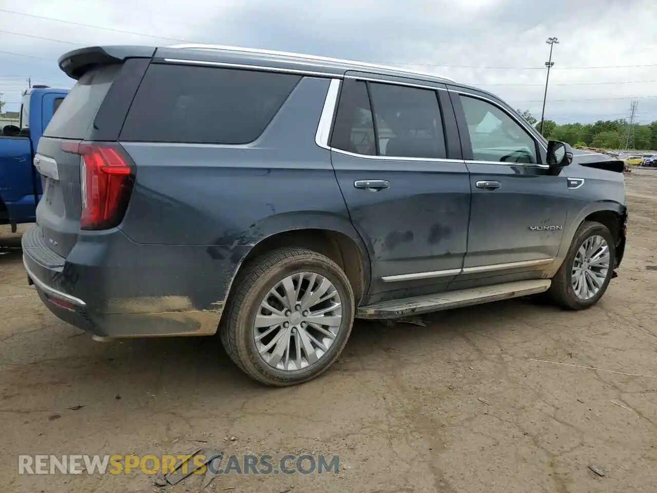 3 fotografías del automóvil dañado 1GKS2BKD4MR117505 GMC YUKON 2021