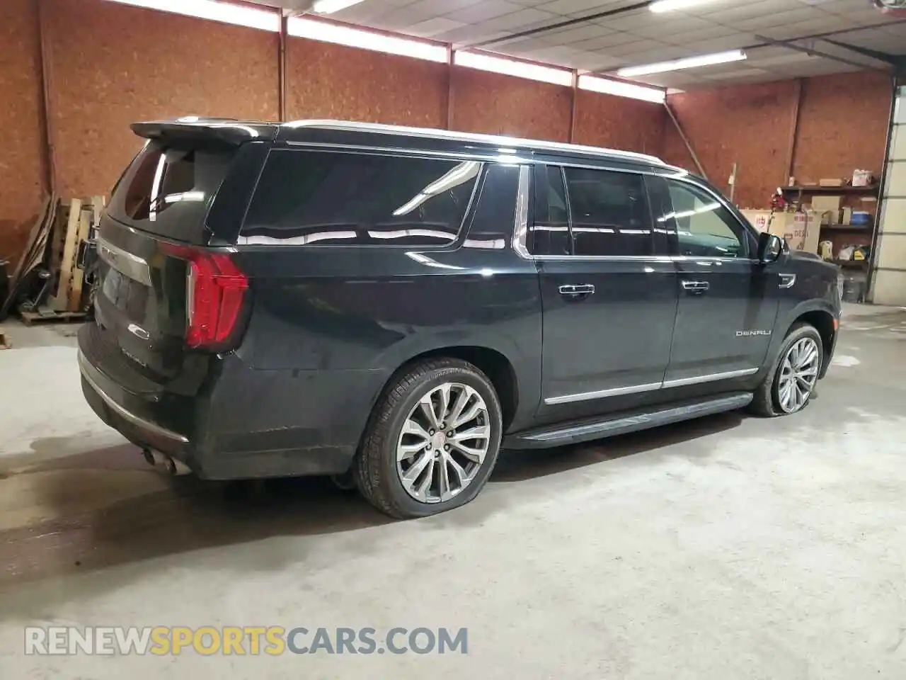 3 fotografías del automóvil dañado 1GKS2JKL7MR460939 GMC YUKON 2021